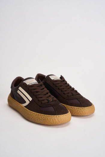 Sneakers uomo Vintage Vegan Leather marrone - 3
