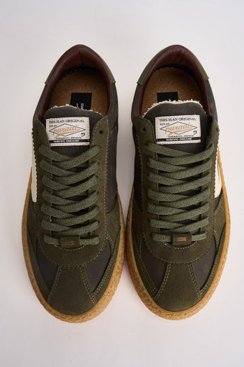 Sneakers uomo Vintage Vegan Leather verde - 6