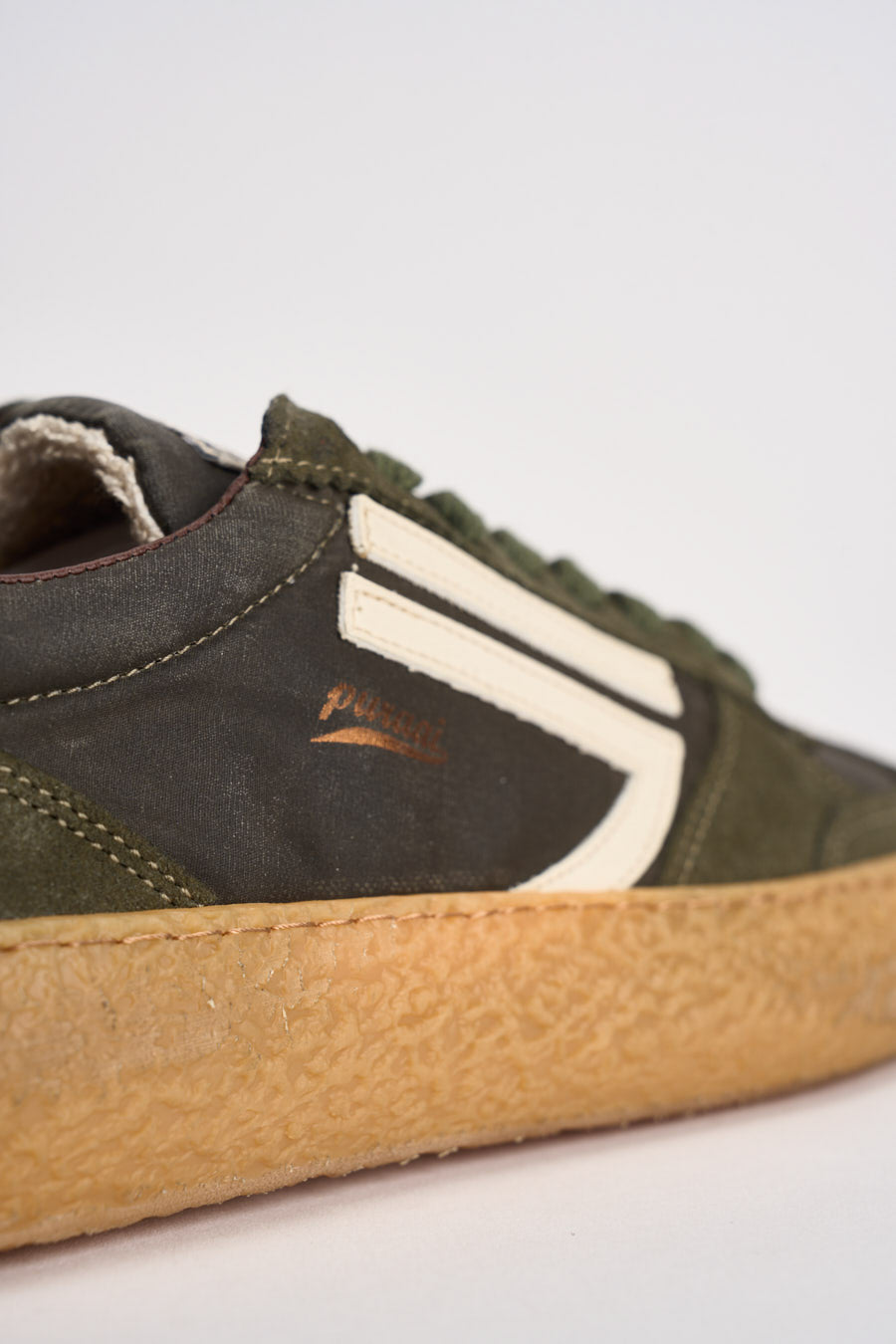 Sneakers uomo Vintage Vegan Leather verde PU101V 076 PURAAI 