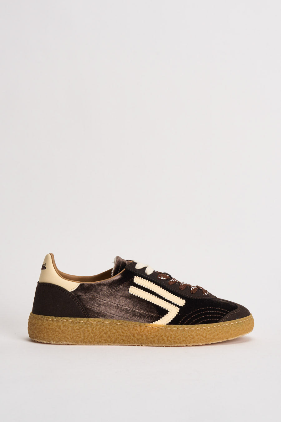Sneakers donna Velvet marrone e giallo pastello PU601X 025 PURAAI 