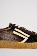 Sneakers donna Velvet marrone e giallo pastello PU601X 025 PURAAI 