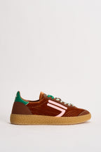 Sneakers donna Velvet marrone, rosa e verde PU601X 044 PURAAI 