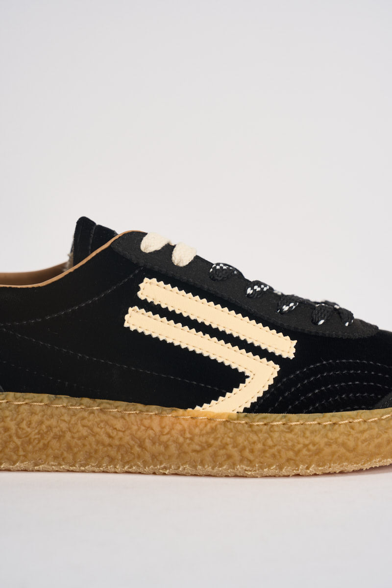 Sneakers donna Velvet nere e panna PU601X 058 PURAAI 
