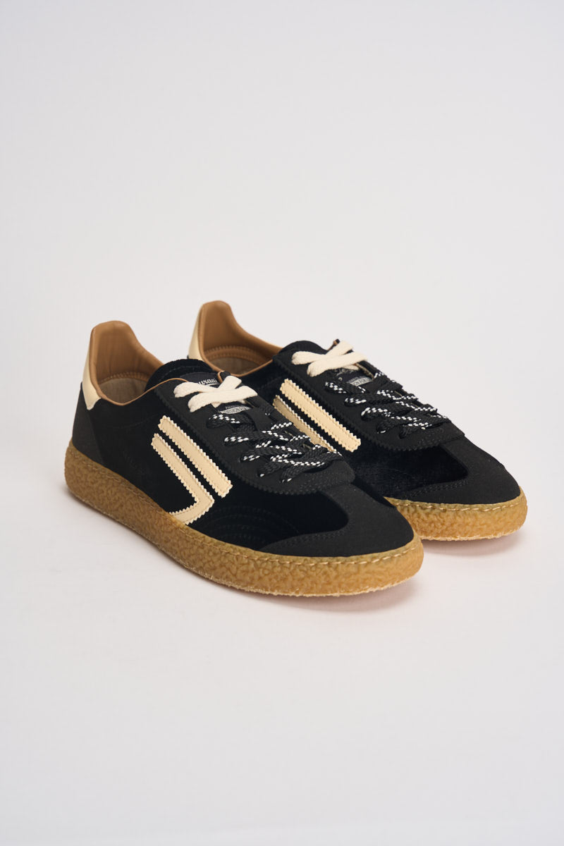 Sneakers donna Velvet nere e panna PU601X 058 PURAAI 
