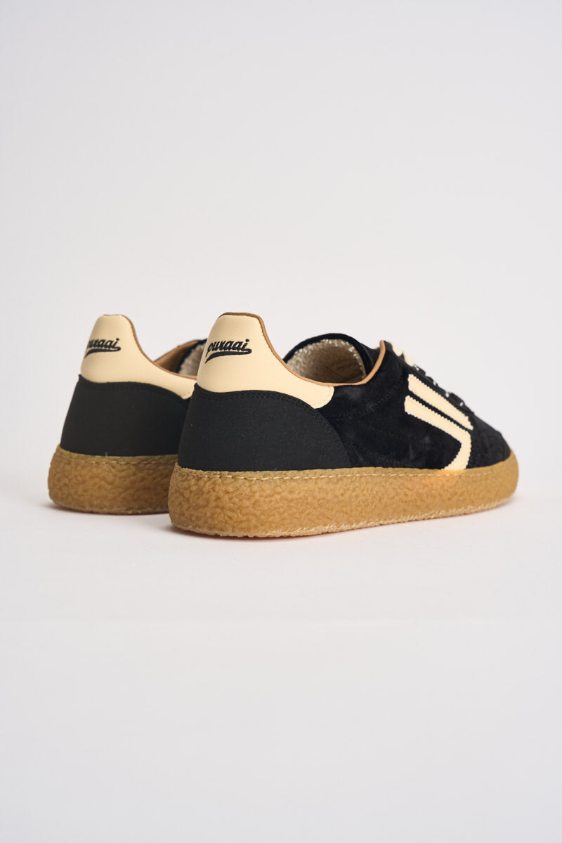 Sneakers donna Velvet nere e panna PU601X 058 PURAAI 