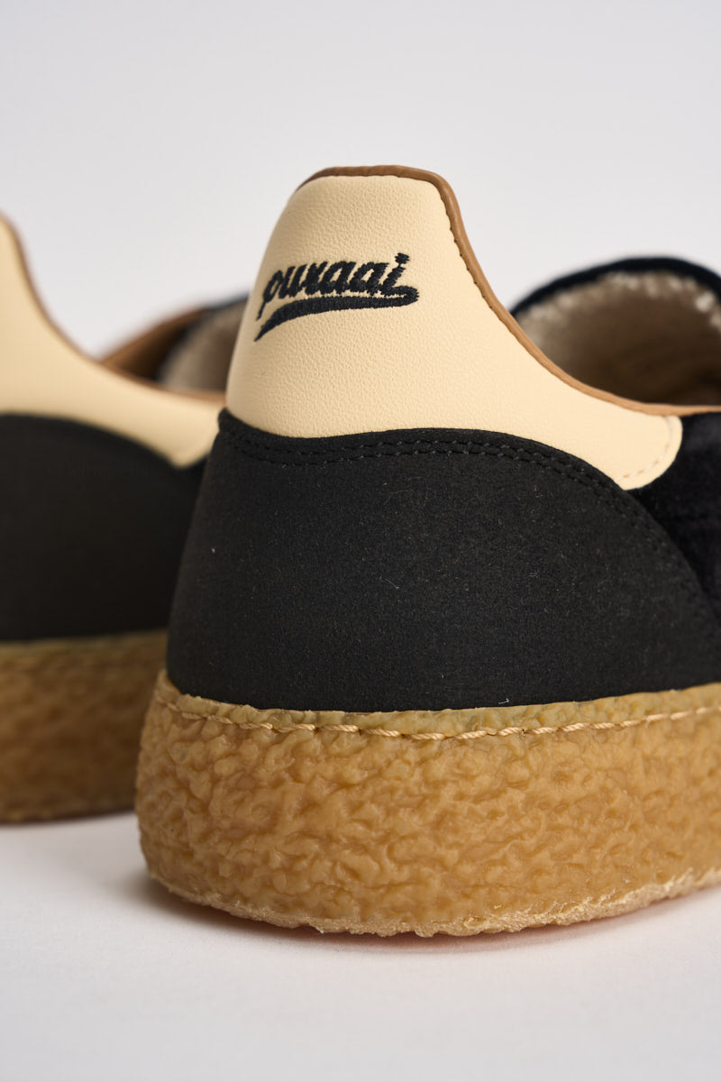 Sneakers donna Velvet nere e panna PU601X 058 PURAAI 
