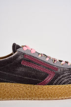 Sneakers donna Velvet grigie, rosa e bordeaux PU601X 060 PURAAI 