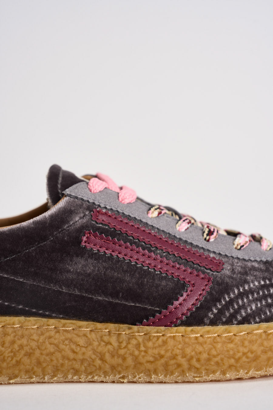 Sneakers donna Velvet grigie, rosa e bordeaux PU601X 060 PURAAI 