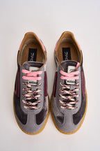 Sneakers donna Velvet grigie, rosa e bordeaux PU601X 060 PURAAI 