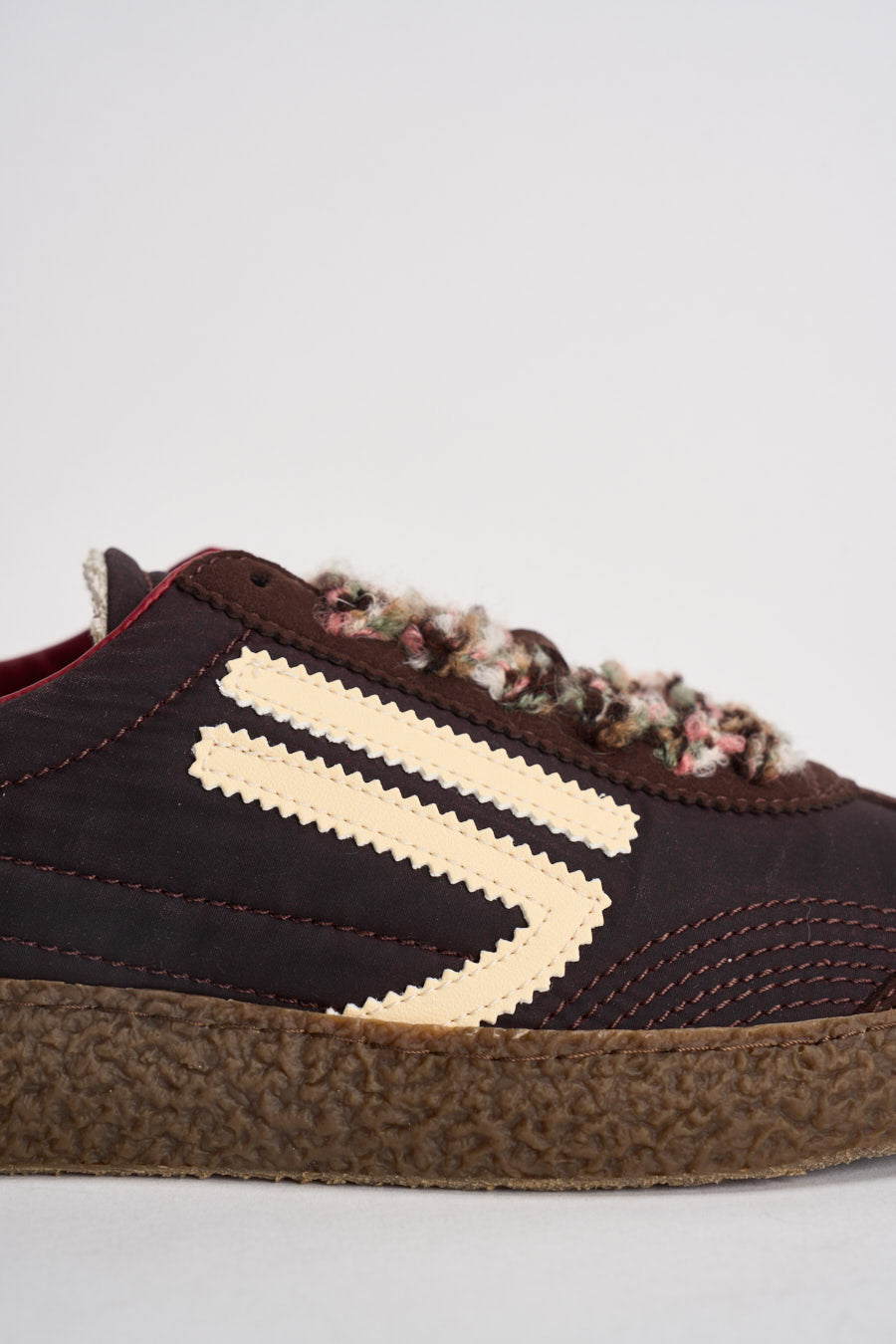 Sneakers donna marroni, bordeaux e panna PU601X 067 PURAAI 