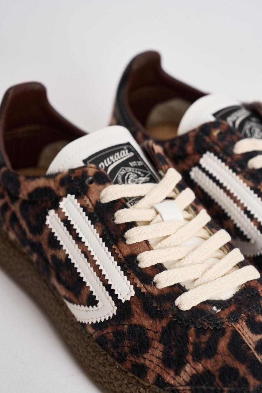 Sneakers donna animalier marrone e nera PU601X 072 PURAAI 