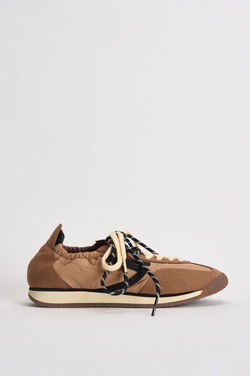 Sneakers donna Panthere marroni e beige