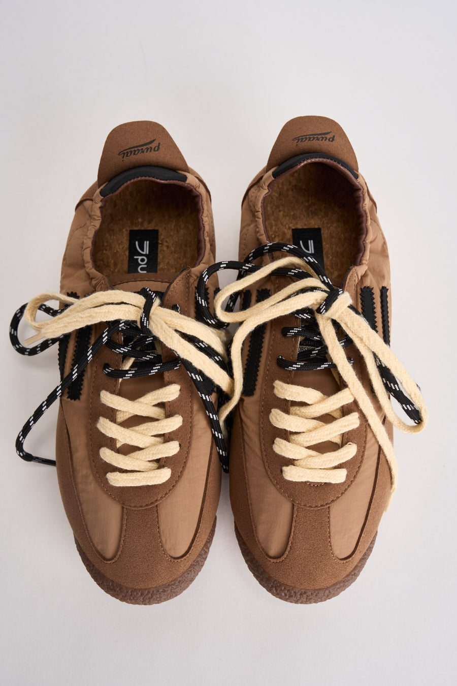 Sneakers donna Panthere marroni e beige PU602P 041 PURAAI 