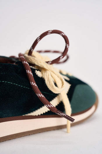 Sneakers donna Panthere verde e giallo pastello - 7