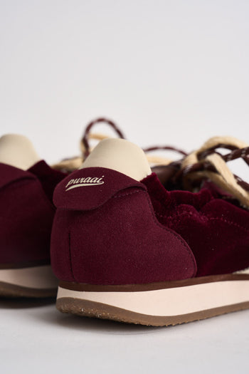 Sneakers donna Panthere bordeaux e gialle - 6