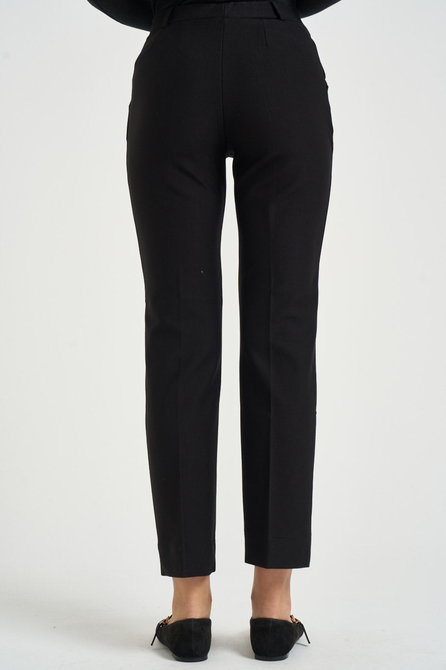 Pantalone donna straight a sigaretta nero. DB24PP 020NERO RAGNO 
