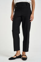 Pantalone donna carrot fit nero DE72PF 020NERO RAGNO 