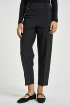 Pantalone donna carrot fit grigio scuro DE72PF 489OSCURO RAGNO 