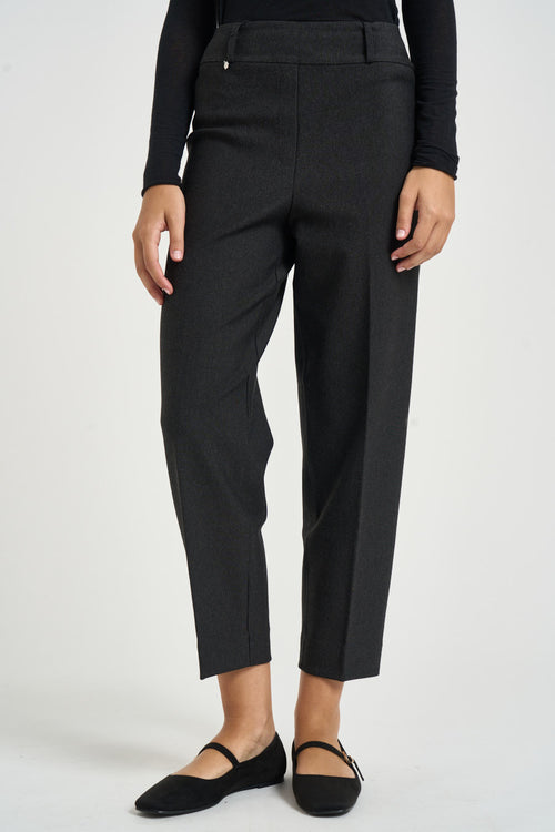 Pantalone donna carrot fit grigio scuro - 2