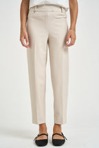 Pantalone donna carrot fit avorio DE72PF 786CHAMPIGNON RAGNO 
