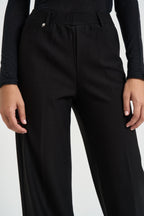 Pantalone donna a palazzo nero DL20PA 020NERO RAGNO 