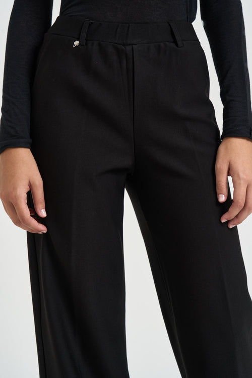 Pantalone donna a palazzo nero - 2