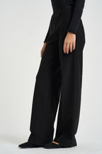 Pantalone donna a palazzo nero DL20PA 020NERO RAGNO 