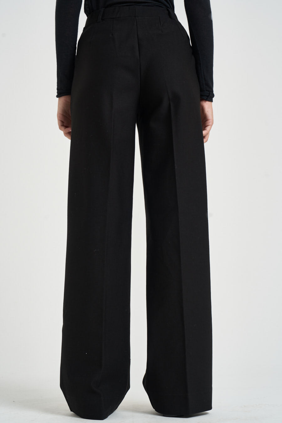 Pantalone donna a palazzo nero DL20PA 020NERO RAGNO 