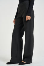 Pantalone donna a gamba larga grigio scuro DL20PA 489OSCURO RAGNO 