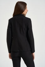 Giacca donna monopetto nera DO23GA 020NERO RAGNO 
