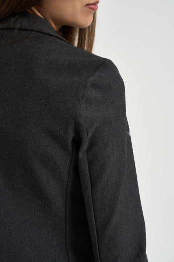 Giacca donna monopetto grigio scuro - 6