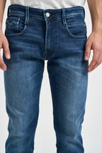 Jeans uomo Anbass Power Stretch blu denim scuro M0914 261C32C009 REPLAY 