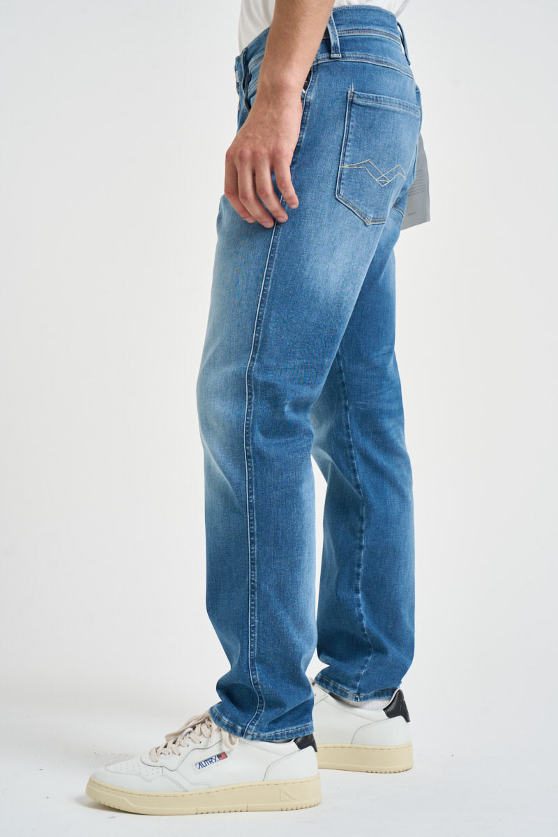 Jeans uomo Anbass Hyperflex Original blu denim M914Y 661990009 REPLAY 