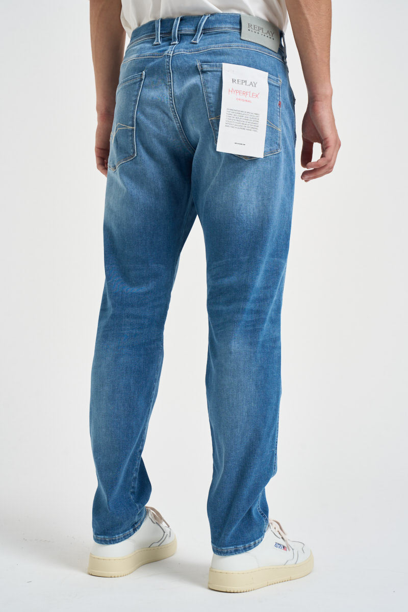 Jeans uomo Anbass Hyperflex Original blu denim M914Y 661990009 REPLAY 