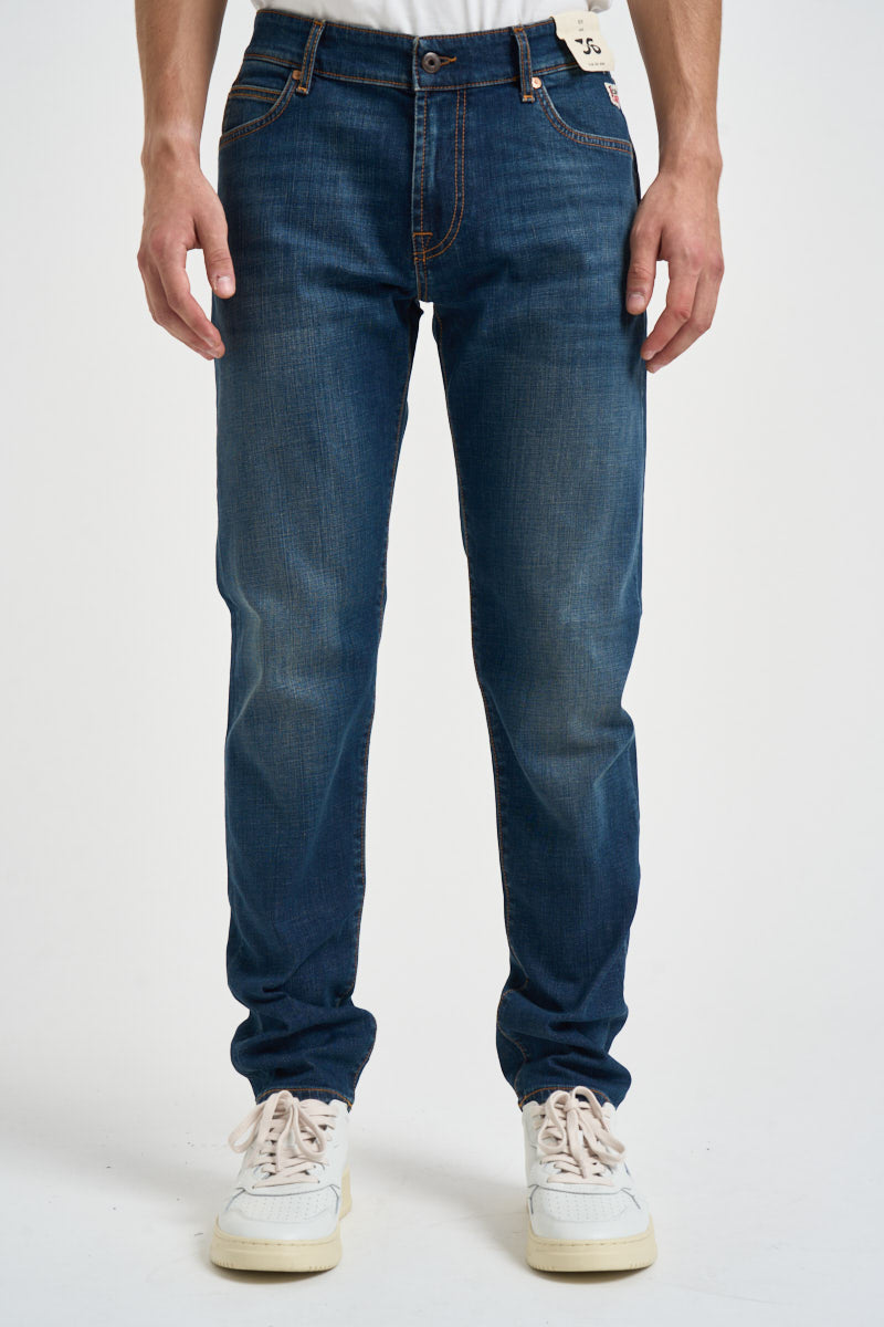 Jeans uomo in denim scuro blu 517 CARLIN ROY ROGER'S 