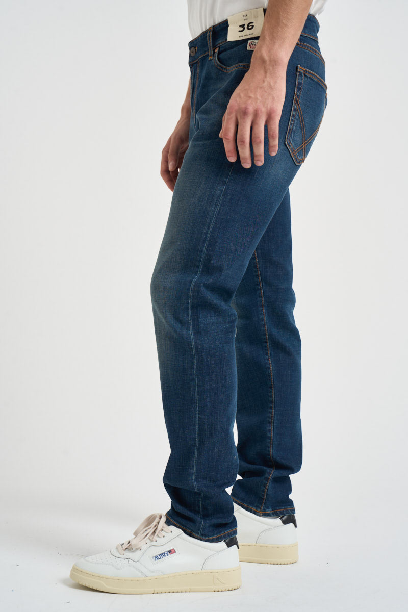 Jeans uomo in denim scuro blu 517 CARLIN ROY ROGER'S 