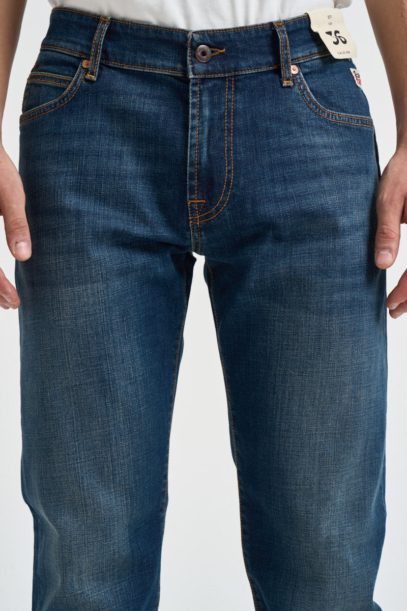 Jeans uomo in denim scuro blu 517 CARLIN ROY ROGER'S 