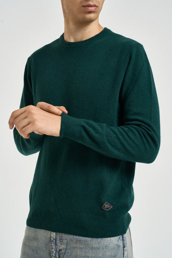 Maglia uomo girocollo verde bottiglia - 3