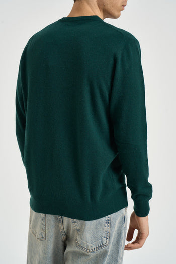 Maglia uomo girocollo verde bottiglia - 4