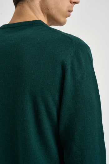 Maglia uomo girocollo verde bottiglia - 5