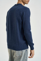 Maglia uomo girocollo blu mèlange CREWNECK DENIM ROY ROGER'S 