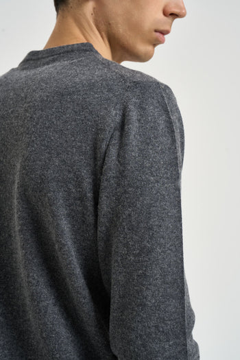 Maglia uomo girocollo grigio antracite - 5