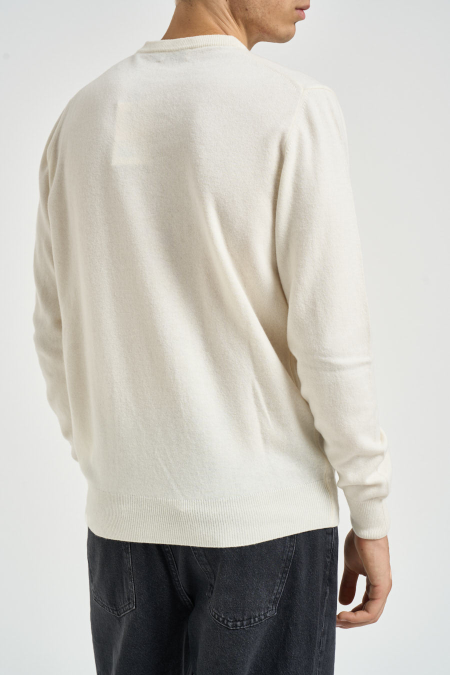 Maglia uomo girocollo panna CREWNECK NATURAL ROY ROGER'S 