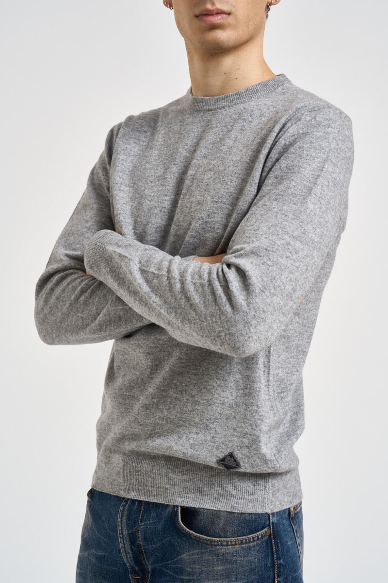Maglia uomo girocollo grigia CREWNECK PEARL ROY ROGER'S 
