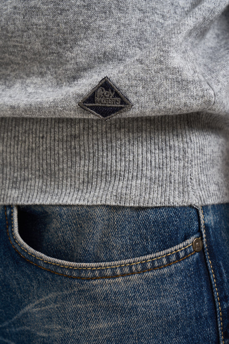 Maglia uomo girocollo grigia CREWNECK PEARL ROY ROGER'S 