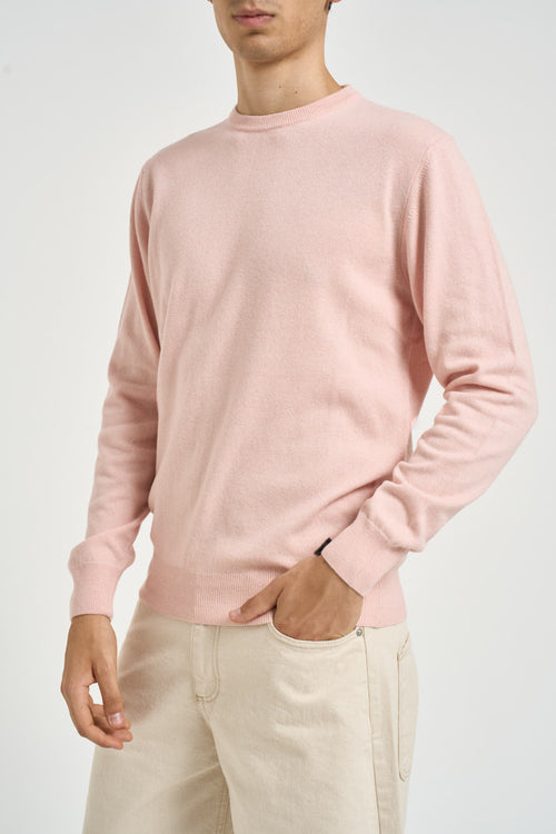 Maglia uomo girocollo rosa - 2