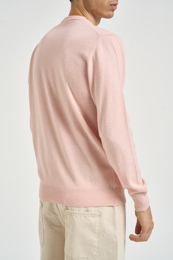Maglia uomo girocollo rosa - 5