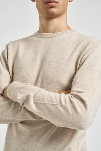 Maglia uomo girocollo beige - 3