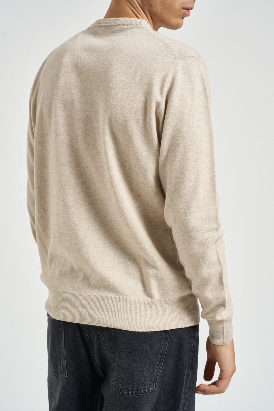 Maglia uomo girocollo beige CREWNECK SILK ROY ROGER'S 