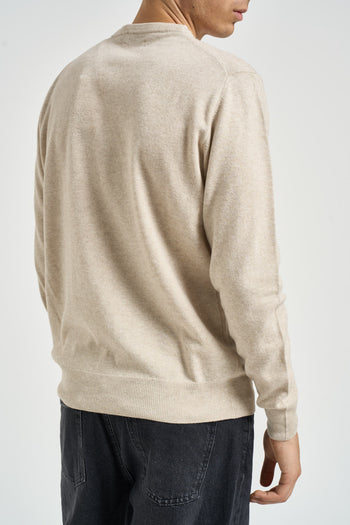 Maglia uomo girocollo beige - 4